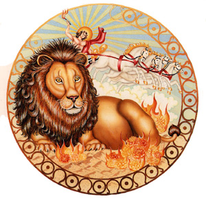 Astrological Illustration of Leo